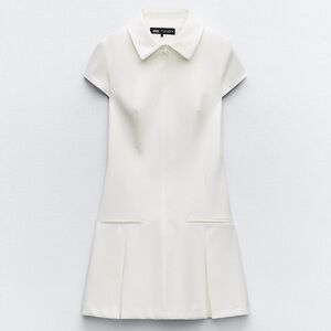Zara interlock zipper collar dress. Small S New